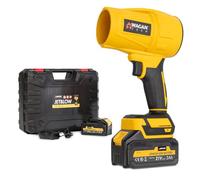 Wagan EL7213 Souffleur à feuilles sans fil 31000RBP haute performance Turbo Air Duster, avec 2 batteries certifiées UL de 3,0 Ah, nettoyeur de poussière portable léger pour la maison et la voiture