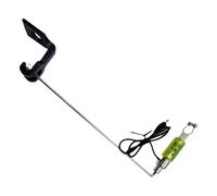 WAGHAVEN Alarme de morsures de canne à pêche à la carpe avec clip de fixation pour canne à pêche, accessoire de bras en métal, ensemble d'outils d'installation pour pêche en lac pour pêcheurs à la