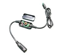 WAGHAVEN Câble convertisseur d'alimentation 5 V pour câblage de véhicule, adaptateur abaisseur de type C vers femelle ronde avec module moulé pour écran et affichage