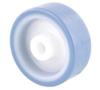 Wagner 03655001 Eco Roulette pivotante fixe pour meuble Ø 50 mm Bleu/blanc Charge maximale 50 kg