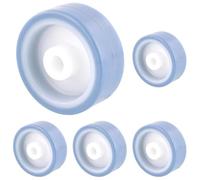 Wagner 03655001 Eco Roulette pivotante fixe pour meuble Ø 50 mm Bleu/blanc Charge maximale 50 kg (Lot de 5)