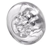 Wagner 03908501 Roue de skate de rechange, diamètre 80 x 20 mm, alésage 8 mm, plastique transparent, capacité de charge 40 kg