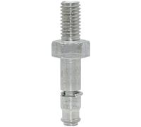 Wagner 11009099 Lot de 2 vis sans tête M8 x 14/Ø 8 mm x hauteur 15/26/45 mm, pour patins de meubles/patins de meubles avec support 8 mm, acier galvanisé, anneau de serrage