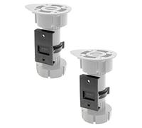 Wagner 12041400 Lot de 2 Clips de Fixation pour Pied de Cuisine/Pieds de Meuble/Pied de réglage en Plastique Noir 49 x 28 x 36 mm