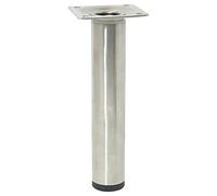 Wagner 12182901 Pied de Meuble/de Table/de Meuble/Pied réglable télescopique - Diamètre 30 x 160-250 mm - Plaque à Visser 60 x 60 mm - Extensible - Acier Industriel revêtu par pulvérisation - Aspect