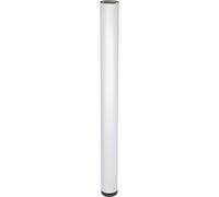 Wagner 12340701 Pied de Meuble/Pied de Meuble/Tube système TENO - Ø 60 x 710 mm, combinable Individuellement avec système TENO et QuickClick, Acier Aspect Aluminium anodisé, Charge maximale 50 kg