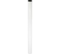 Wagner 12907601 Pied de Meuble/Pied de Table/Tube système TENO Ø 50 x 718 mm, combinable Individuellement avec Le système TENO et QuickClick, Acier revêtu par pulvérisation Blanc, Charge maximale 50