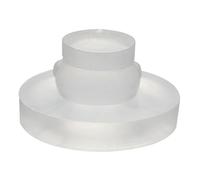Wagner 15221399 Lot de 4 tampons élastiques avec tenons - Diamètre 16 x 8 mm - À emboîter - Pour l'intérieur et l'extérieur - En plastique transparent - Fabriqué en Allemagne