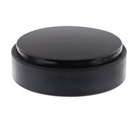 Wagner Black Deluxe 15510911 Butoir de porte de sol, Ø 50 x 15 mm, plastique de qualité supérieure, noir brillant, autocollant, amovible sans laisser de traces