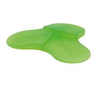 WAGNER Butoir de porte 3STOP BLEU FLOURESCENT - diamètre Ø 110 x 20 mm, 3 hauteurs de coin, cale de porte à glisser sous la porte, butoir design en plastique de haute qualité - 15699001