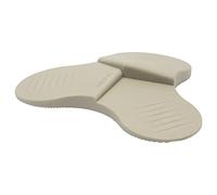 WAGNER Butoir de porte 3STOP TAUPE - diamètre Ø 110 x 20 mm, 3 hauteurs de coin, cale de porte à glisser sous la porte, butoir design en plastique de haute qualité - 15698401