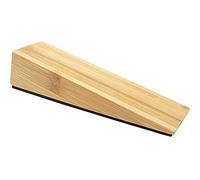 WAGNER Butoir de porte BAMBOU - 170 x 45 x 42 mm, cale de porte à glisser sous la porte, butoir en bambou avec toison antidérapante en plastique spécial - 15695501