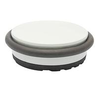 Wagner Butoir de Porte Big Disk Color Gris Clair- Diamètre 98 x 30 mm, Placement sur Sol, Butoir Premium en Acier Industriel et Caoutchouc Thermoplastique, 750 g - 15516801
