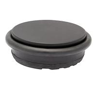 Butoir de porte au sol WAGNER BIG DISK COLOR BLACK - Ø 100 x 30 mm, acier industriel revêtu noir, caoutchouc, 750 g - 15519301