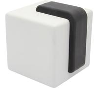 WAGNER Butoir de porte CUBE DE CIMENT GRAND - 60 x 66 x 66 mm, placement sur sol, butoir premium en béton et caoutchouc thermoplastique - 15518701