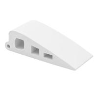 WAGNER Butoir de porte SOFT STICK - Kit de 2-59 x 25 x 15 mm, cale de porte à glisser sous la porte, butoir en caoutchouc solide - 15691502 Blanc