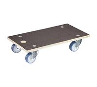 WAGNER Chariot à roulettes MM 1085 I 57,5 x 30 x 13 cm - Charge 400 kg - pour cartons Lourds, appareils et Meubles I Surface antidérapante I certifié FSC® - 20108501