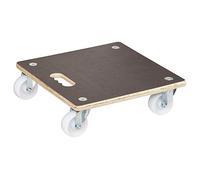 Wagner Chariot à roulettes MM 1339 I 38 x 38 x 11 cm - Charge 250 kg - pour cartons Lourds, appareils et Meubles I Poignée Ergo I Surface antidérapante I certifié FSC® - 20133901