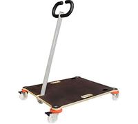 WAGNER Chariot de déménagement/empilage MM 1377 I 70 x 60 x 12,5 cm - Charge 200 kg - pour empiler des chaises I Timon Pliable, Panneau antidérapant, protège Meubles et Murs, certifié FSC®- 20137701
