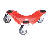 Wagner Design Yourself Chariot de déménagement MM 1196, 25 x 25 x 7,5 cm - 100 kg - 3 roulettes, Patins antidérapants - pour Charges volumineuses et déménagements, Flexible - 20119601 Rouge