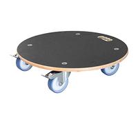 WAGNER Chariot de Plantes Maxigrip Ø 58 x 14, 5 cm | pour intérieur + extérieur | en Bois certifié FSC®, 2 blocages directionnel, de Roue | Capacité de Charge 300 kg | Made in Germany - 20116801, Brun