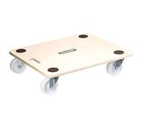 WAGNER Chariot de Transport MM 1086 I 60 x 50 x 13,5 cm - Charge 400 kg - pour Objets encombrants, équipements et Meubles I Patins antidérapants I certifié FSC® - 20108601