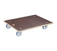 WAGNER Chariot de Transport MM 1147 I 78 x 59 cm - Charge 500 kg - Plateau multiplex 24 mm - pour cartons Lourds, appareils et Meubles I Surface antidérapante I certifié FSC® - 20114701