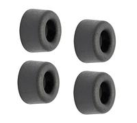 WAGNER design yourself Butoir de porte mural VOLKANO MINI - Lot de 4 pièces - diamètre Ø 18 x 10 mm, butoir en caoutchouc plein de haute qualité, noir, à visser - 15501004