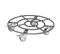 WAGNER design yourself | Plateau roulant pour plantes | charge max 200 kg | acier | Ø 380 mm | argent