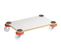 Wagner Design Yourself Socle à roulettes MM 1363 I 52 x 32 x 10,5 cm - Charge 200 kg - Patins antidérapants I revêtement spécial I Facile à Nettoyer I protège Meubles et Murs - 20136301 Blanc