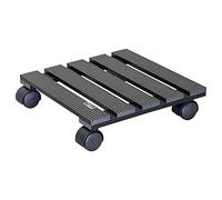 WAGNER Design Yourself Support à roulettes pour Pot de Fleur WPC 29 x 29 x 8 cm I intérieur + extérieur I Roule Pot en FSC Composite Bois-Plastique, Anthracite I Capacité de Charge 60 kg - 20050001