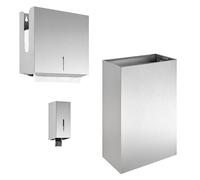 Wagner-Ewar H-Line Ensemble d'accessoires de salle de bains, 727344, WH-Kit