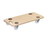 WAGNER FSC Chariot de transport I Chariot à plateforme pour meubles en MDF I 57,5 x 29 x 10 cm, capacité de charge 200 kg I Chariot de meubles pour déménagement I Planche à roulettes antidérapante I