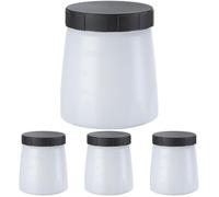 WAGNER Godet de Peinture avec Couvercle 600 ML pour Les Pistolets de Peinture WAGNER (Lot de 4)