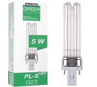 Wagner Green Lampe de rechange UVC G23 PL-S pour clarificateur d'eau et filtre de bassin (5 W)