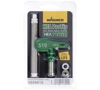 WAGNER HEA ProTip Buse 519, Buse airless pour peintures murales, sous couches, vernis & lasures, protection du bois et anti-corrosion/Jusqu’à 55% de brouillard de pulvérisation en moins, vert