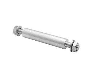 Wagner Matériau de l'essieu pour Roue 320 - Ø 20 x 100 mm, pour Roues avec Trou d'essieu 20 mm, vis M12 x 150 mm, avec écrou et rondelles, Acier galvanisé - 13044300