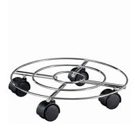 20092901 Dessous de plat chromé à roulettes Diamètre 30 cm