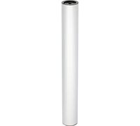Wagner Pied de Meuble/Pied de Table/Tube système TENO Ø 50 x 402 mm, combinable Individuellement avec Le système TENO et QuickClick, Acier Aspect anodisé, capacité de Charge 50 kg - 12904701