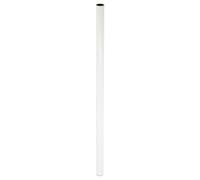 Wagner Pied de Meuble/Pied de Table/Tube système Teno - Diamètre 30 x 718 mm - Combinable Individuellement avec Le système TENO et QuickClick - Acier revêtu par pulvérisation Blanc - Charge maximale