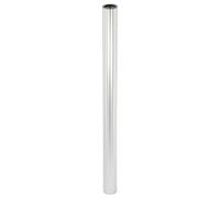 Wagner Pied de Meuble/Pied de Table/Tube système TENO - Diamètre 50 x 718 mm - Combinable Individuellement avec Le système TENO et QuickClick - Acier Aspect Acier Inoxydable brossé - Charge maximale