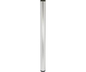 WAGNER Pied de meuble/pied de table/tube système TENO - Diamètre 60 x 870 mm - Combinable individuellement avec le système TENO et QuickClick - Acier aspect acier inoxydable brossé - Charge maximale :