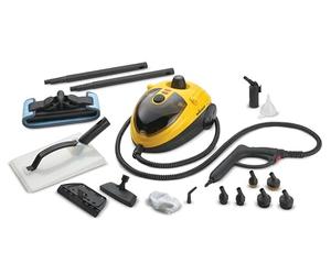 WAGNER Power Steamer 915 E, multifonction nettoyeur vapeur de 18 accessoires, pression 3,5 bar, temps de vapeur env. 40 min, 1,2l reservoir, 2,4 m Longueur du tuyau, 1500 W