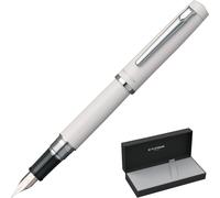 Wagner-Procyon Pns-5000#3 Stylo-Plume/Épaisseurs De Plume : M Medium/Couleur : Porcelaine Blanche/Fait Main/Avec Boîte Cadeau/Stylo Plume