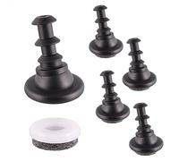 Wagner QuickClick® 16781000 Lot de 4 Patins en Feutre pour chaises Vitra DSX DAX à insérer dans des Tubes Ronds - Diamètre intérieur : 25 mm - Diamètre intérieur : 12 mm/extérieur : 16 mm - pour