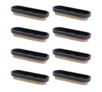 Wagner QuickClick® 16783300 Lot de 8 patins de rechange interchangeables en fibre spéciale Tandem UNO SYNO ovales 40 x 13 mm pour base existante Fabriqué en Allemagne