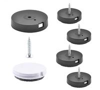 Wagner QuickClick® 2en1 Patins de Feutre Laine & Plastique - Lot de 4 Patins à Visser I 4X Base + vis + Insert réversibles et Changeable - Duo - diamètre Ø 20 mm - Made en Allemagne - 15781000