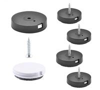 Wagner QuickClick® 2en1 Patins de Feutre Laine & Plastique - Lot de 4 Patins à Visser I 4X Base + vis + Insert réversibles et Changeable - Duo - diamètre Ø 20 mm - Made en Allemagne - 15780900
