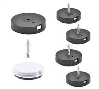 Wagner QuickClick® 2en1 Patins de Feutre Laine & Plastique - Lot de 4 Patins à Visser I 4X Base + vis + Insert réversibles et Changeable - Duo - diamètre Ø 20 mm - Made en Allemagne - 15780800