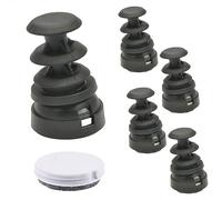 Wagner QuickClick® Patins de Chaise réversibles Feutre de Laine + Plastique - Lot de 4 Patins à insérer dans Tubes Ronds - Duo - intérieur Ø 18 mm/extérieur Ø 22 mm - Made en Allemagne - 15832300